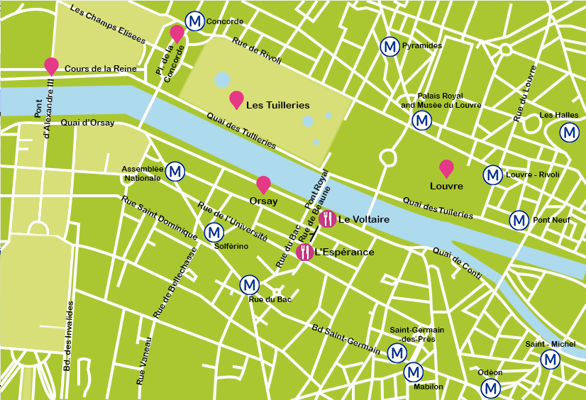 Road Map Of Paris