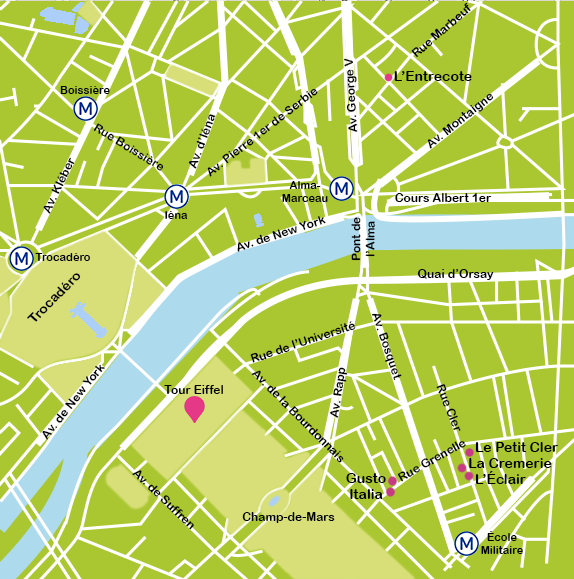 mapa paris torre eiffel Paris travel map | Paris plane